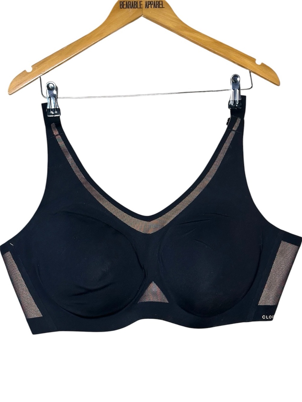 💚 Honeylove CloudEmbrace Bra 44C/D Black Nude Wireless Sculpting Support